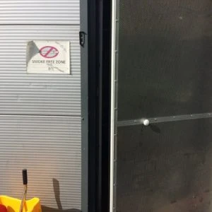 Double Action Swinging Screen Door